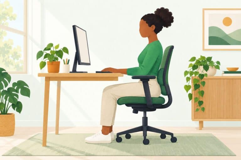 10 ways to support your back when you are working from home