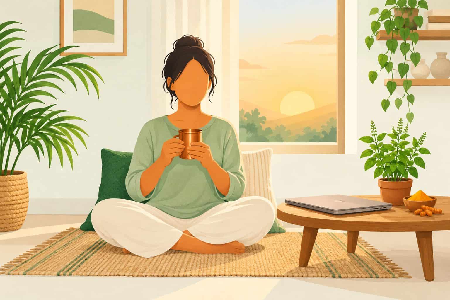 Ayurvedic Morning Routine for Desk Workers: Feel Better Before You Even Open Your Laptop